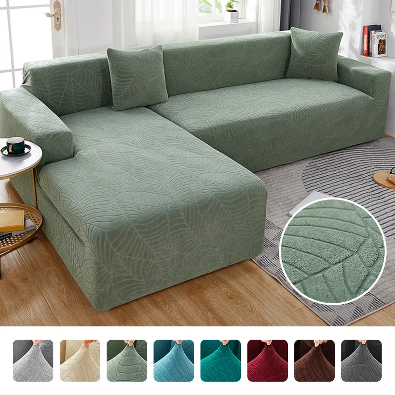 

Elastic Sofa Covers For Living Room 1/2/3/4 Seater Thick Jacquard ArmChair Sofa Slipcover Protector L-shaped Corner Sofa Cover
