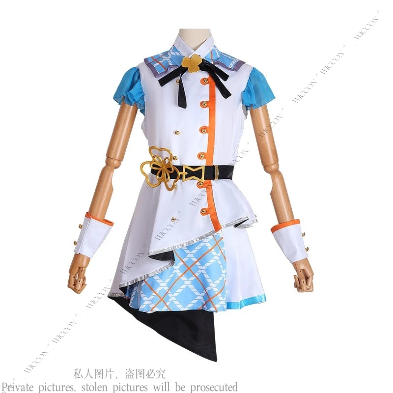 PJSK MMJ Больше прыжок! Momoi Airi Hinomori Shizuku Kiritani Haruka Hanasato Minori Косплей Костюм Парик