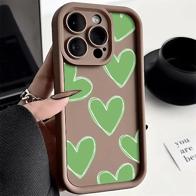 Love Heart Black Phone Case for Xiaomi Mi 11 Lite 12T Pro Poco X3 X5 X3NFC Soft Cover Funda