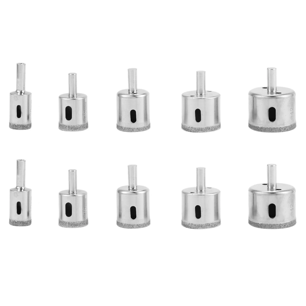 

10pcs 20-42mm Diamond Hole Saw Drill Bit Set for Tile Granite Cutting