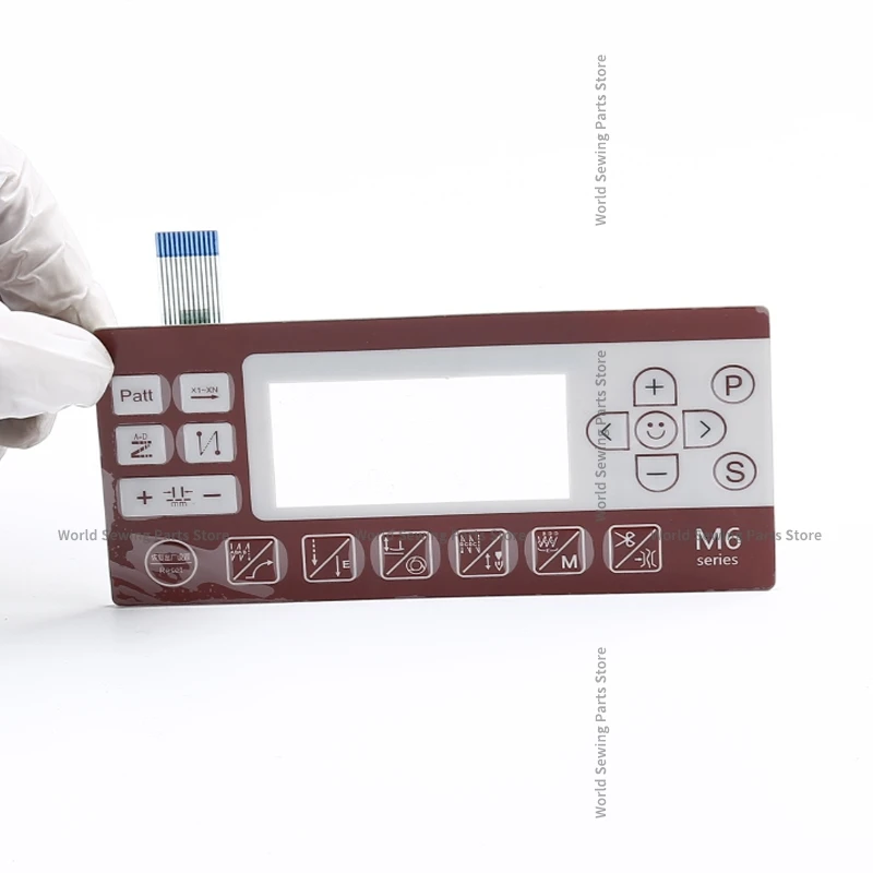 1 шт. новая наклейка на панель управления красная мембранная пленка кнопка