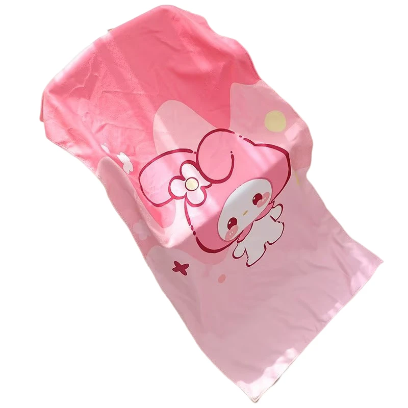 

Новое банное полотенце HelloKitty Kawaii MyMelody Cinnamoroll милое Аниме портативное мягкое быстросохнущее мультяшное оберточное одеяло пляжное полотенце