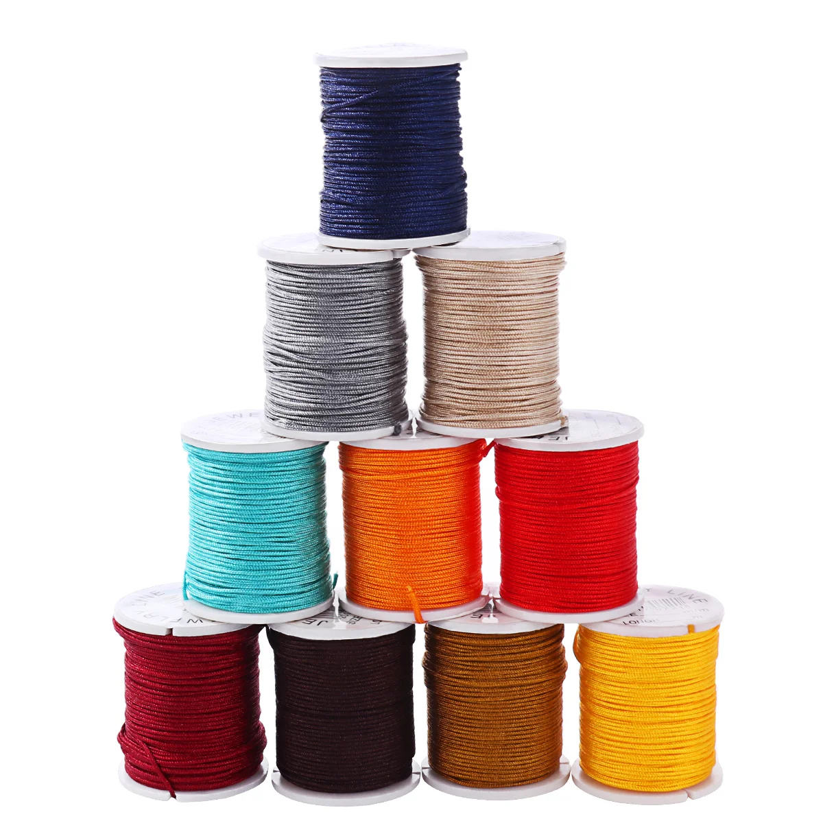 

10 Colors 08mm Jewelry Nylon Cord Chinese Knotting Cord Beading Thread Hand Knitting Cord String for Bracelet Jewelry Making
