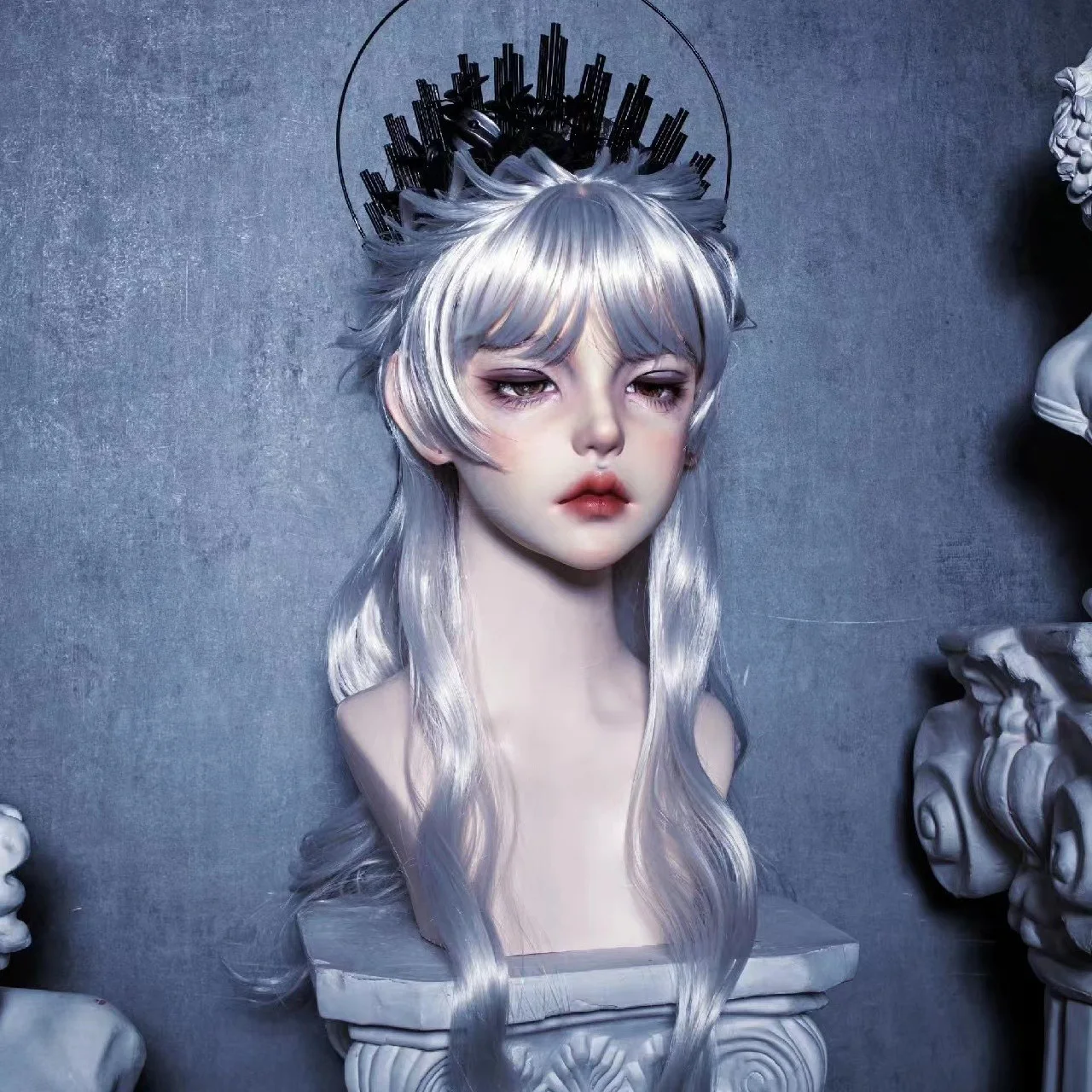 BJD кукольная маска человека с большим лицом для девочки из смолы Кукольное лицо