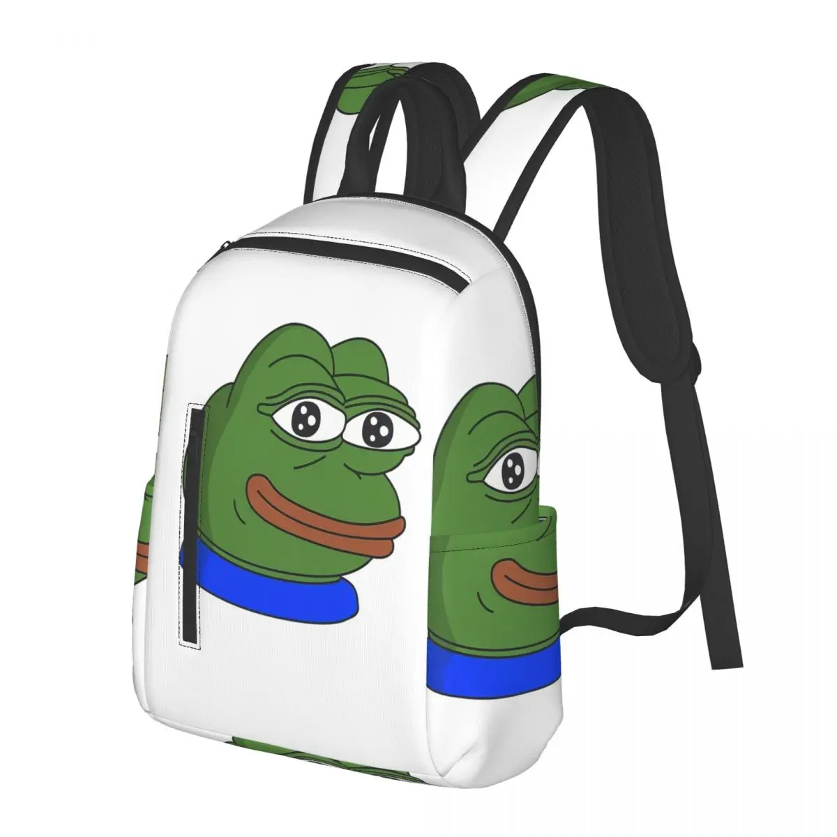 Фото Рюкзак Pepe The Frog Peepo Emote для школьников, школьная сумка, походный рюкзак для путешествий, сумка для книг для мальчиков и девочек, сумки на плечо №1
