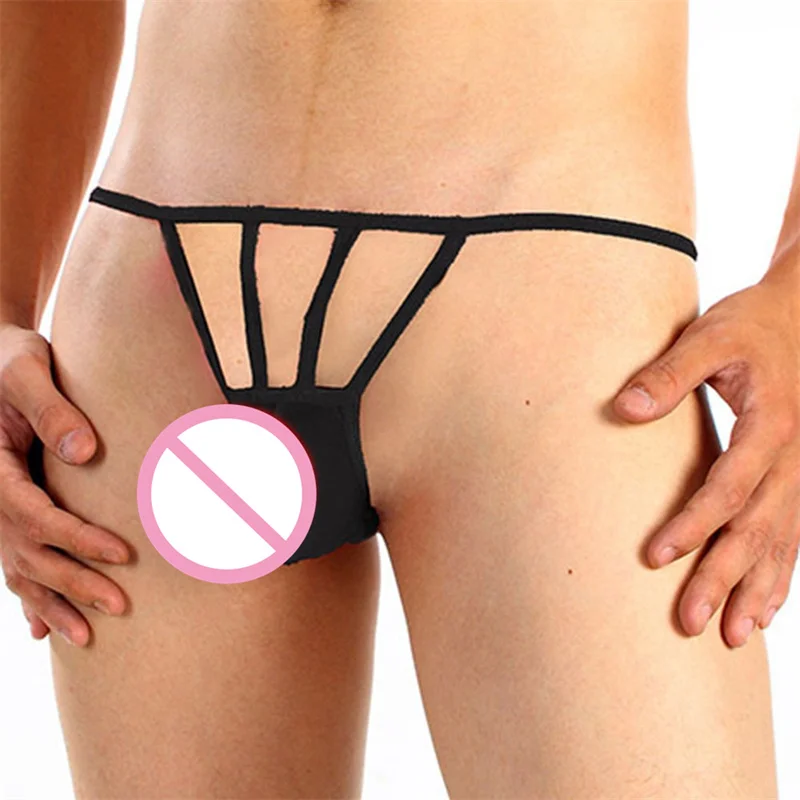 

Men Jockstrap Mens Sexy Mesh Briefs Low Rise Breathable Thongs String Homme T-Back G-String Thong Bikini Lingerie High Elastic