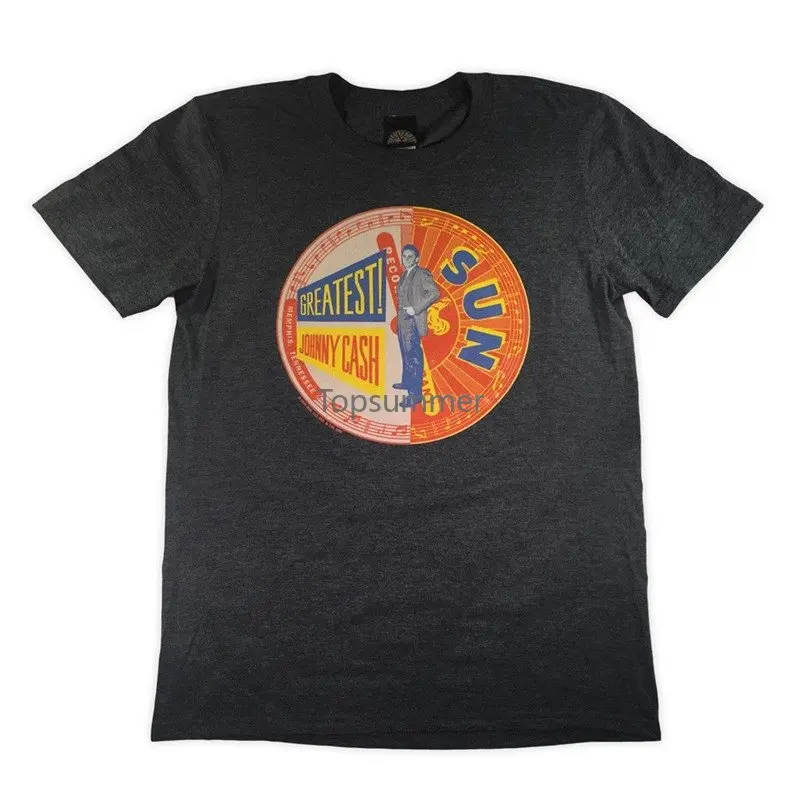 Johnny Cash Sun Records Greatest T-Shirt Cool Casual Pride T Shirt Men Unisex New Fashion Tshirt Loose Size Top Sbz6116
