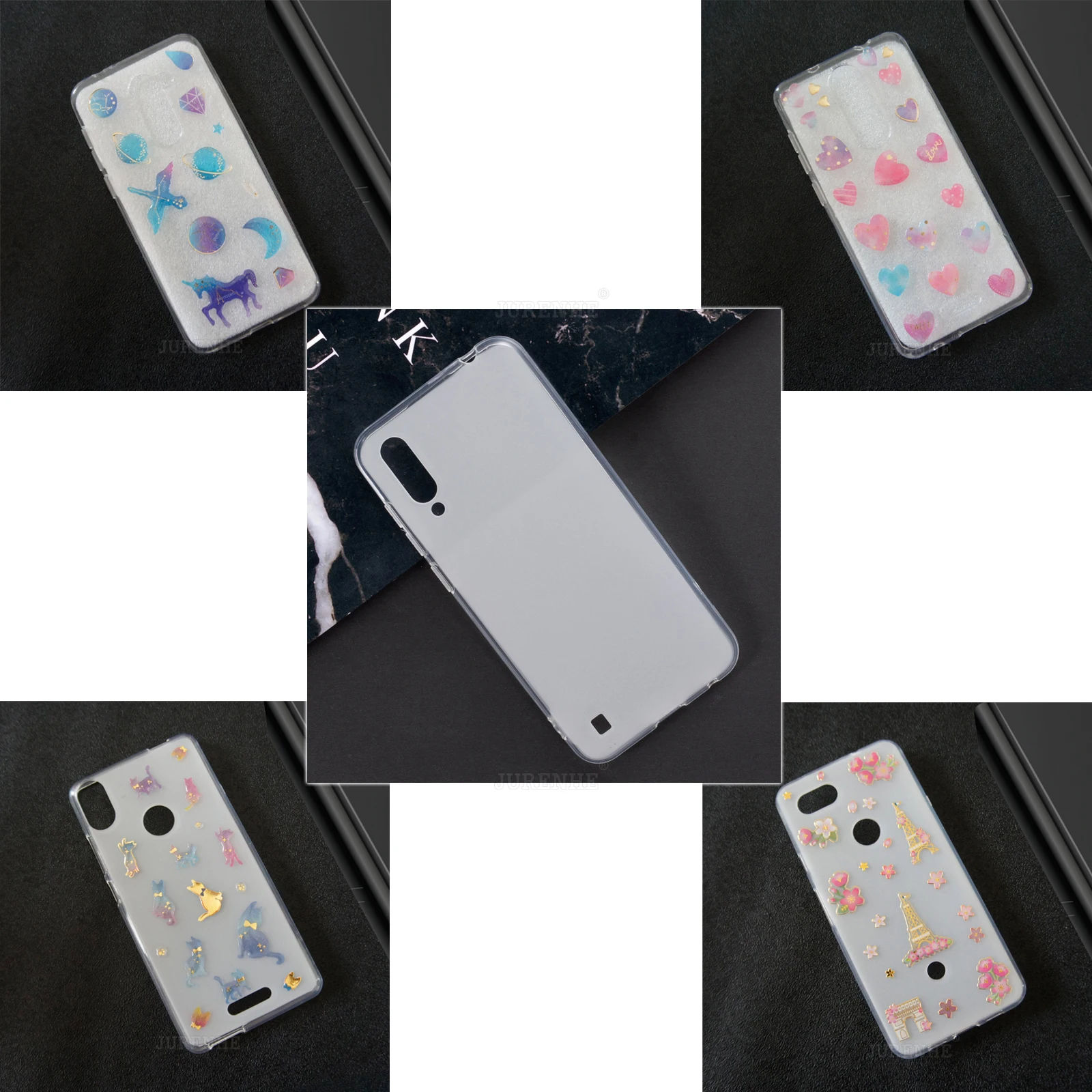 

Мягкий чехол для телефона DIY из ТПУ для ZTE Blade A7s 2019, модные чехлы с кристаллами и эпоксидным узором, силиконовая защитная задняя крышка, Coque