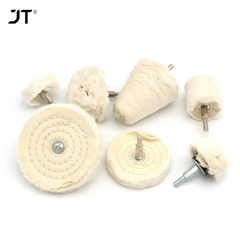 

T Type Polishing Cloth Wheel With 6mm THK Handle For Jewelry Wenwan Decorations Fine Polishing Support Customization Tools