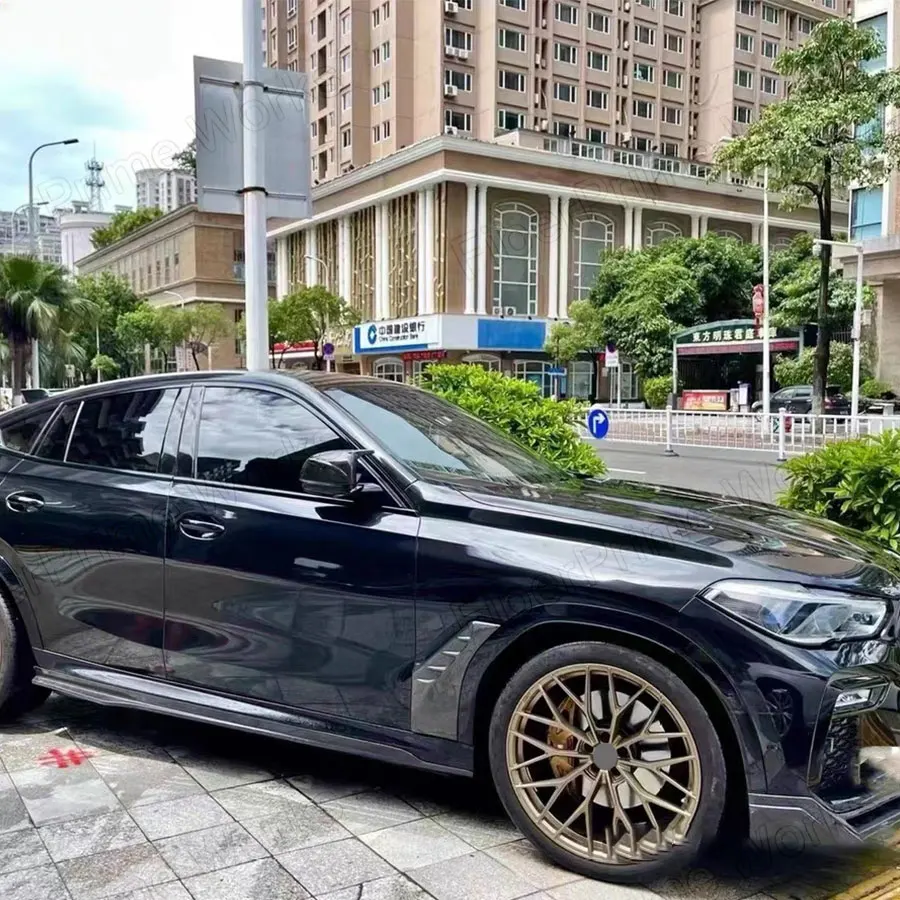Декоративные накладки на передние воздухозаборники из карбона и FRP для BMW F96 G06 X6 2019-2022, комплект для стайлинга кузова. (art.: 3920dafcbc2a5) - 3920dafcbc2a5