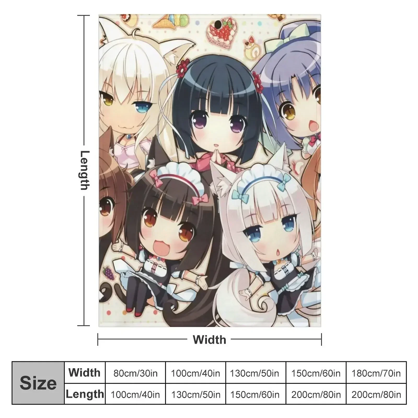 Одеяло Nekopara 2 одеяла для кровати зимние теплые
