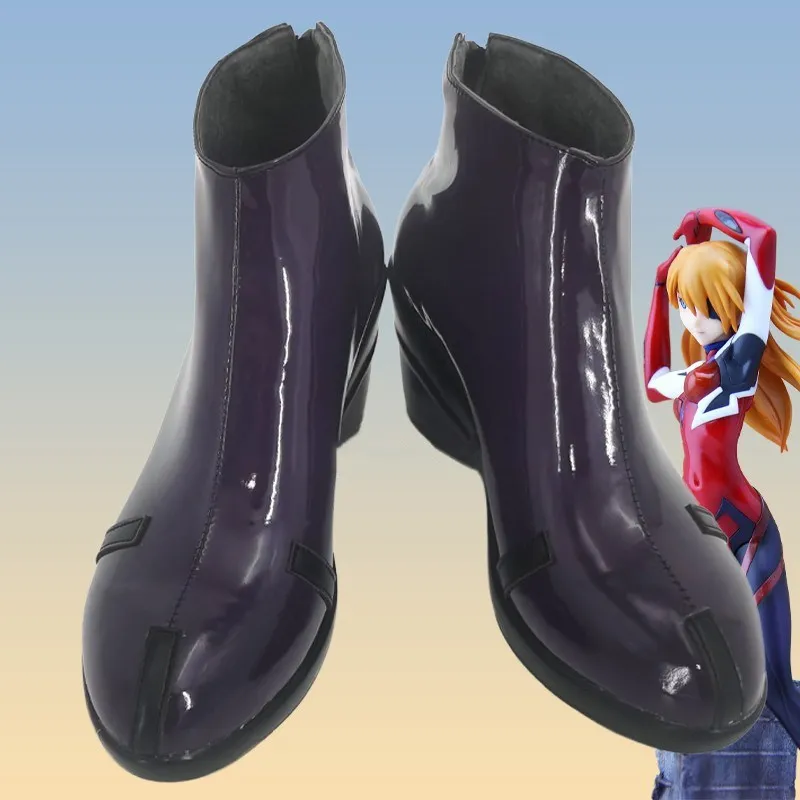 

Темно-фиолетовая обувь для косплея Shin Seiki evanger Ion EVA 02 Asuka Langley Soryu