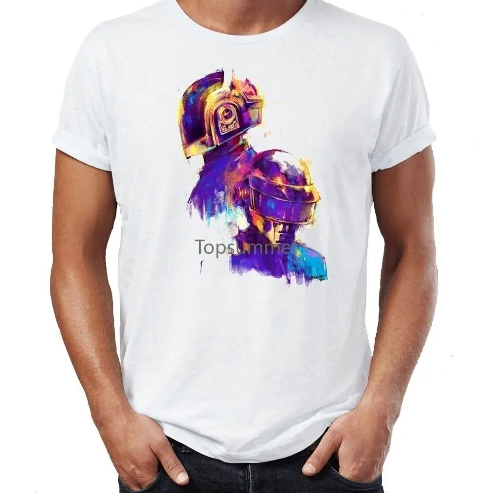 

Daft Punk Robot Painting Artist Tour Music Mens T-Shirt
