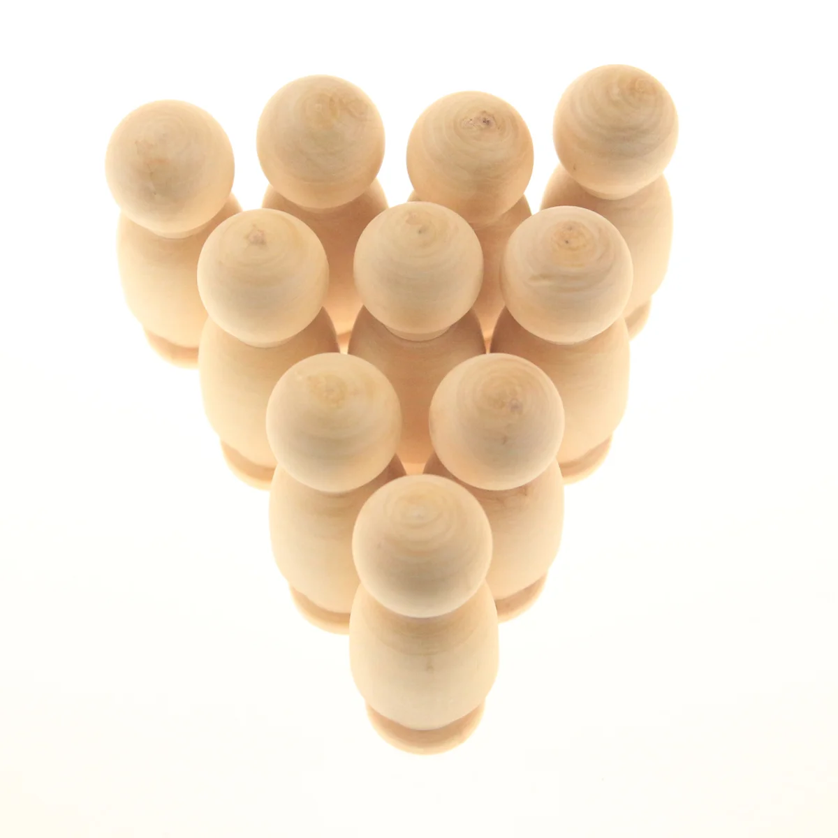 

20 Pcs Kidult Toys DIY Painted Toy Dolls Woodsy Decor Peg Dolls Toys Nutcracker Toy Plain Peg Dolls Baby