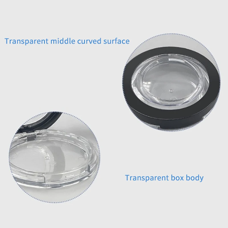 1 шт. прозрачная упаковочная коробка для пигментов тени век пустой диск образец