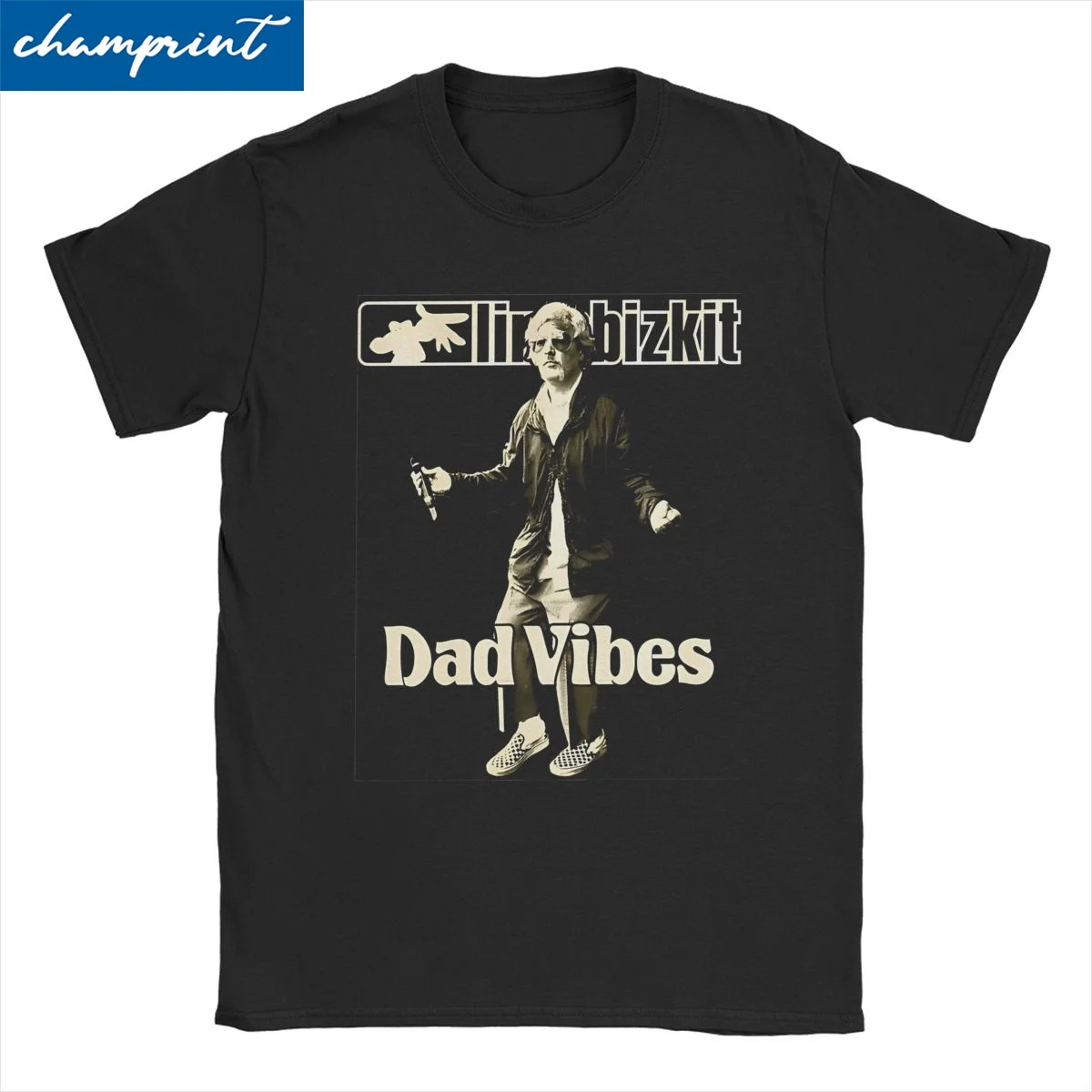 Men Women T-Shirts Limp Bizkit Dad Vibes Novelty Pure Cotton Tee Shirt Short Sleeve T Round Neck Clothing Party