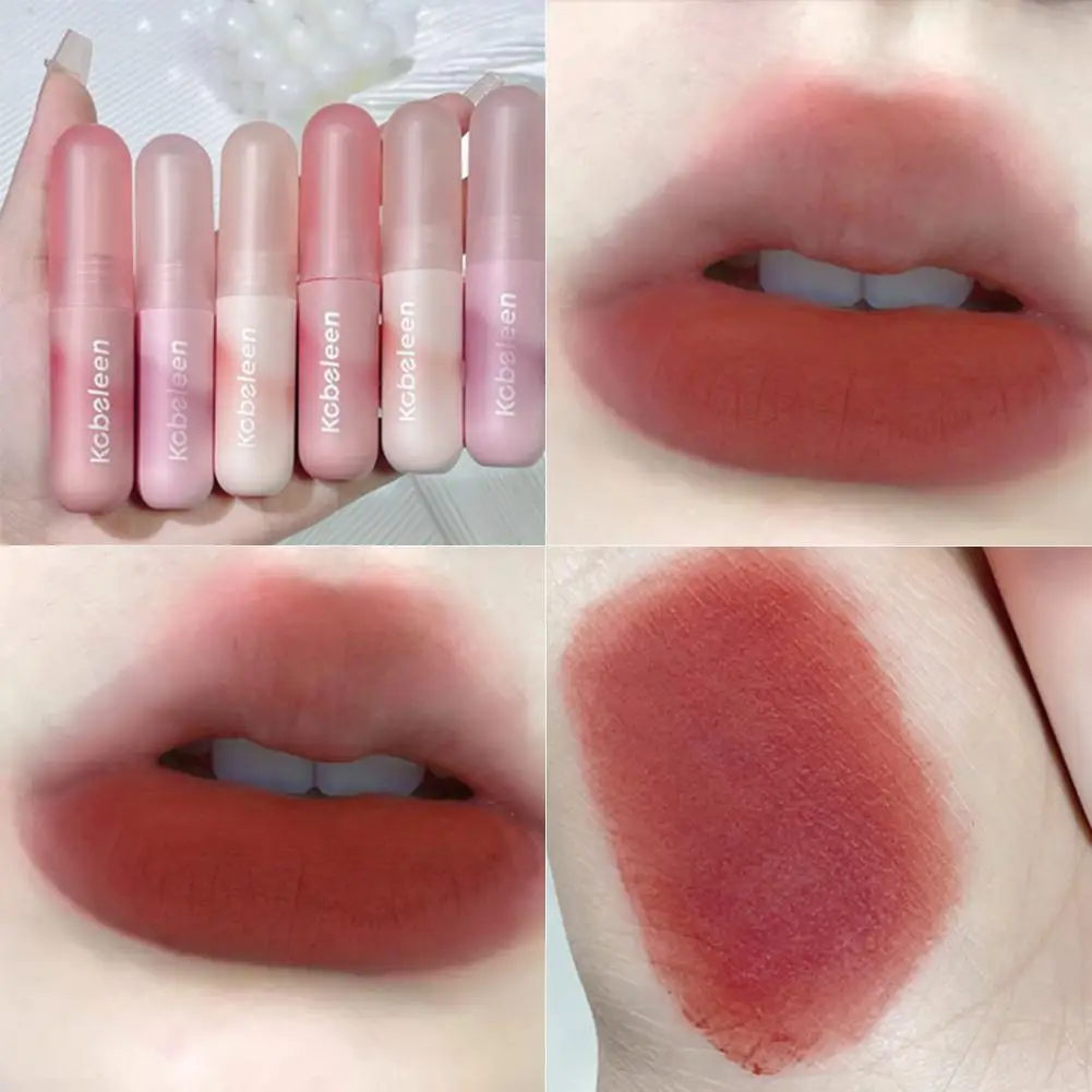 

Capsule Mousse Lip Gloss Small Paintball Lip Mud Magic Mist Natural Matte Lip Face Nude Glaze Glaze Powder Velvet Lipst Gra E7G3