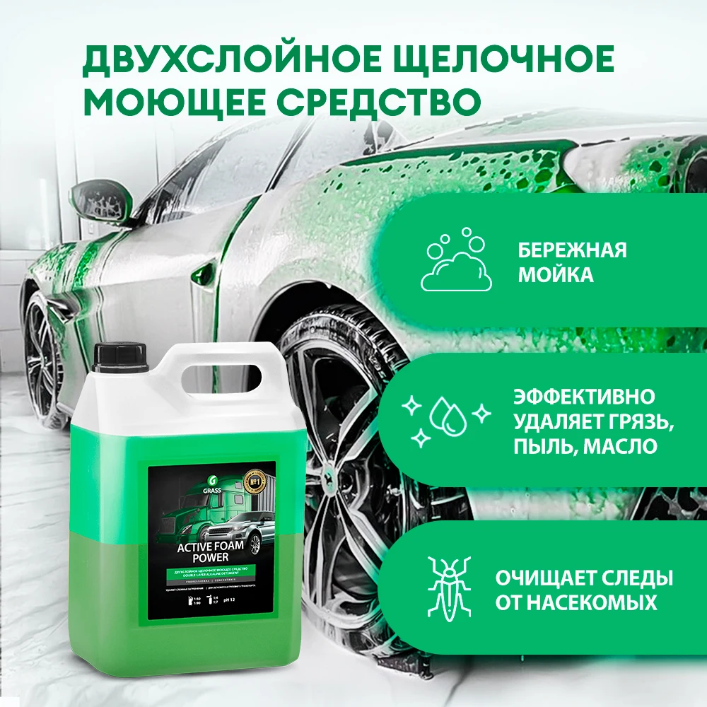 GRASS / Активная пена &quotActive Foam Power" (канистра 6 кг) | Автомобили и мотоциклы