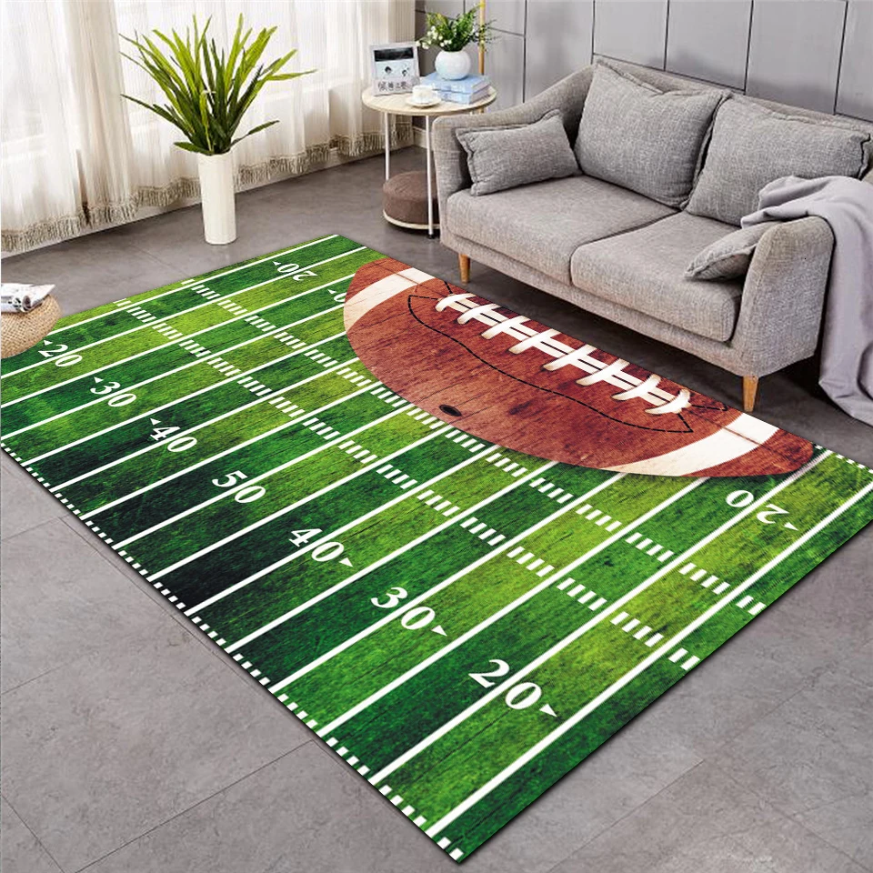 baseball green football carpet kids room soccer rug field parlor bedroom living room floor mats children large rugs home mat 001 free global shipping