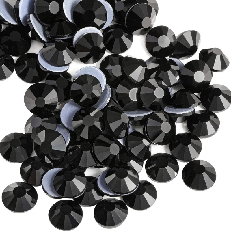 Moonlight Lt.Siam Jet Black A4 Стразы 1440 шт. Горячее стекло свободное круглое с плоской задней