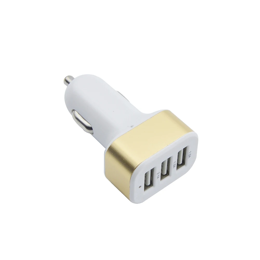 

Автомобильное зарядное устройство с 3 USB-портами, 12-24 В постоянного тока