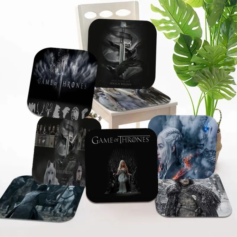 

G-Game of Thrones Cushion Mat Square Dining Chair Cushion Circular Decoration Seat For Office Desk Cushions Home Decor