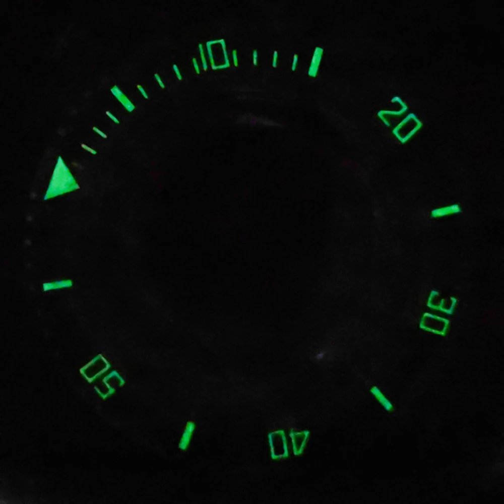 40MM Plastic Watch Case with Acrylic Mirror SUB Green Luminous for 8215 8200 821A for Mingzhu 2813 Automatic Mechanical Movement