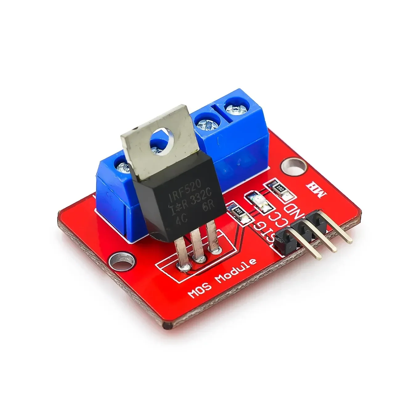 Фото ТОП Модуль драйвера MOSFET с кнопкой IRF520 для ARM Raspberry Pi №2