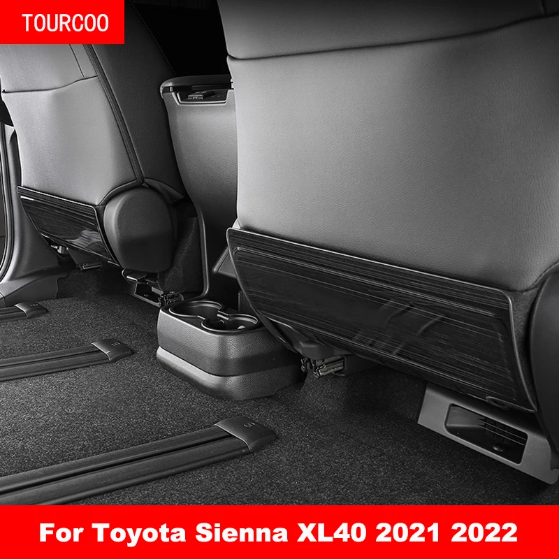 

For Toyota Sienna XL40 2021 2022 Stainless Steel Kick Cover For Rear Seats Modification Accessories