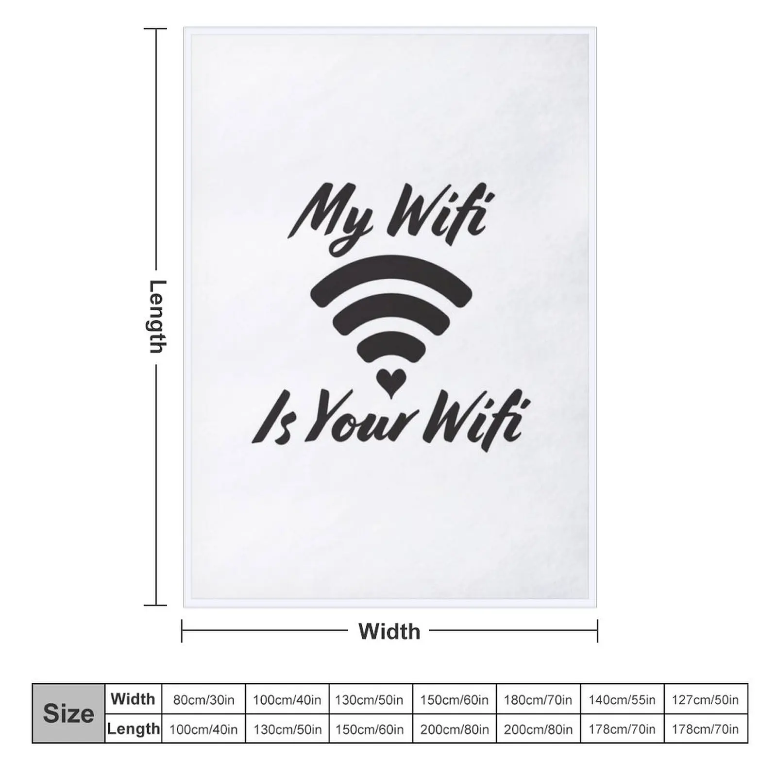 Мой Wi-Fi-это ваше одеяло с Wi-Fi для декоративных диванов