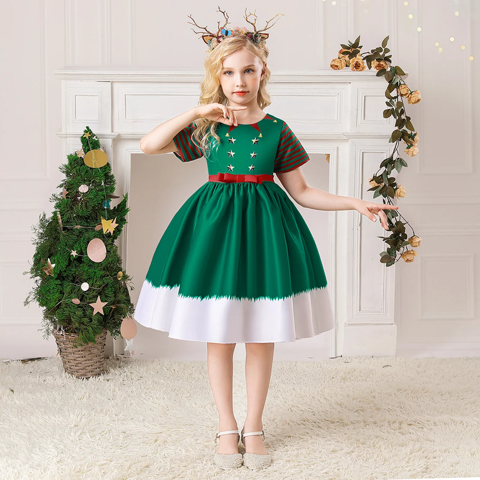 

Kids Pageant Child Dress Costume Princess Christmas Girls Gown Party Xmas Dance Posh Fashion Girls Dresses 2 Birthday Dress