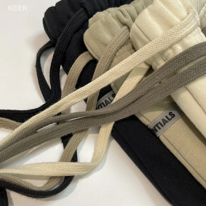 ESSENTIALS Men Jogging Pants Jerry Lorenzo Designer 1:1 Printed Reflective Letters 100% Cotton Hip Hop Loose Unisex Sweatpants