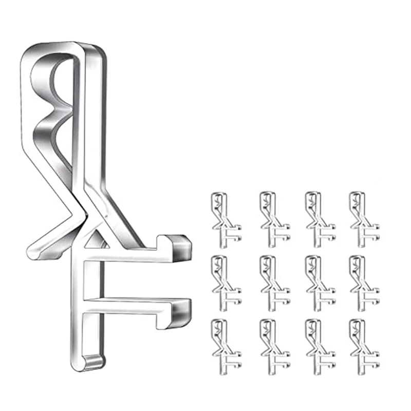 1-7/8 Inch Channel Valance Clips Clear Channel Valance Clips For The Valance With A Groove In The Back ( 24Pcs )