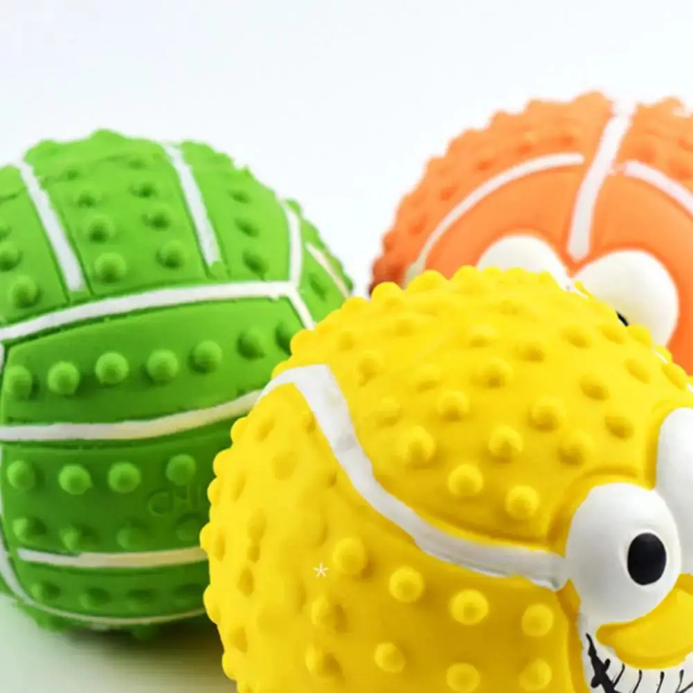 Игрушки для собак мячи с улыбающимся лицом латексные звуки игрушки шлифовка