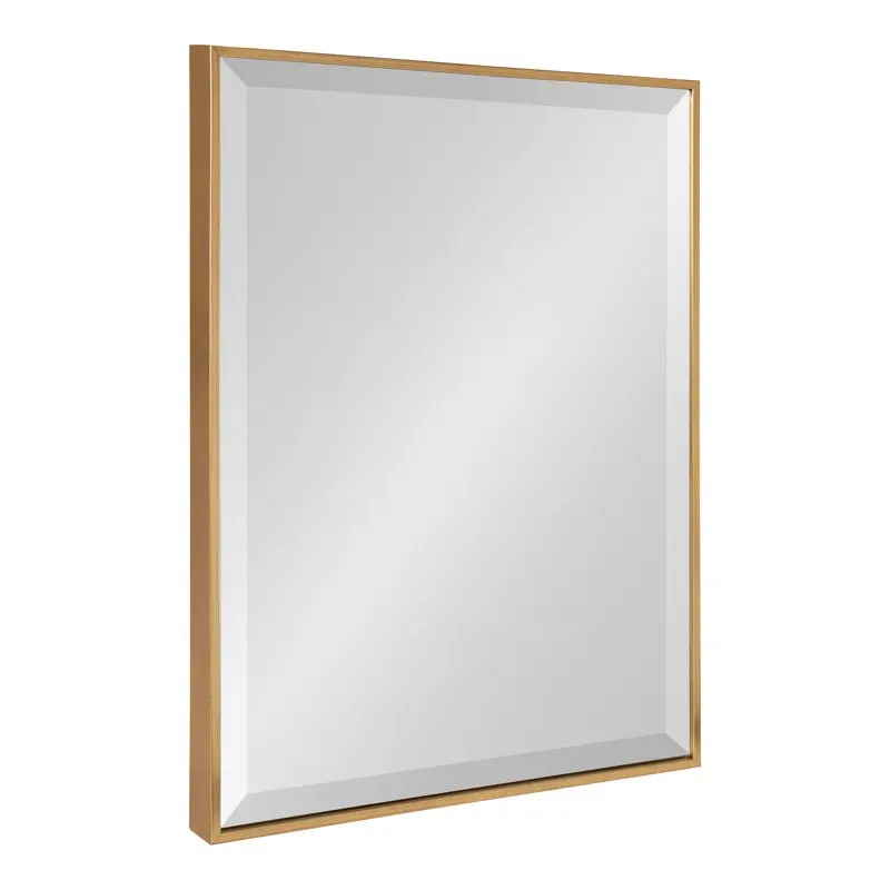 

Rhodes Framed Decorative Rectangle Wall Mirror, 18.75x24.75 Gold