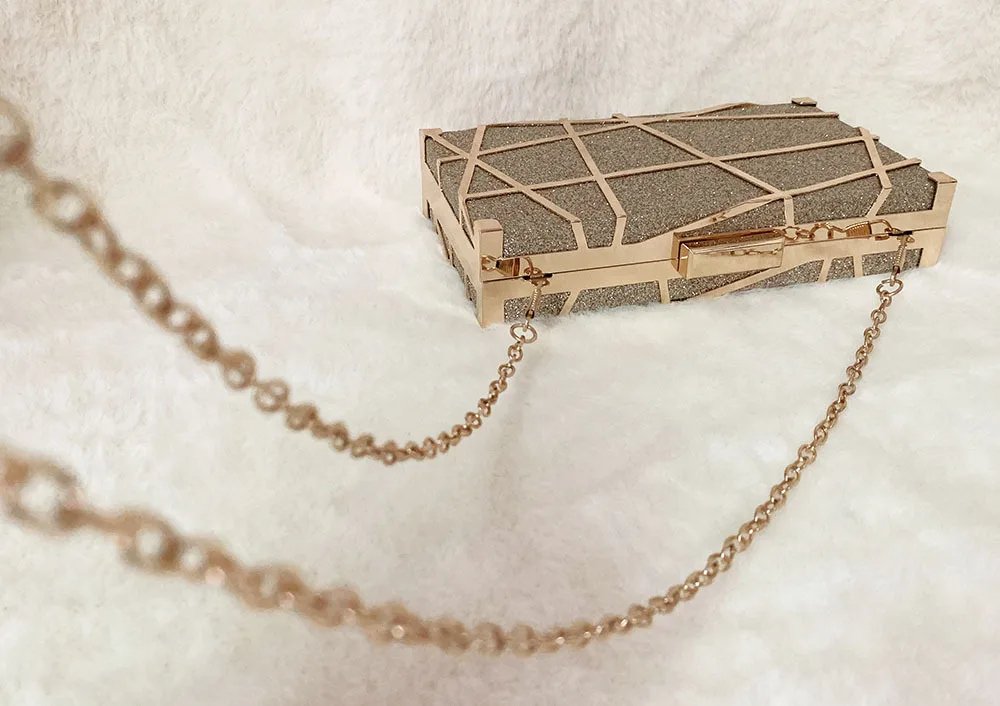 Женский вечерний клатч с блестками женский кристаллами Свадебный Кошелек