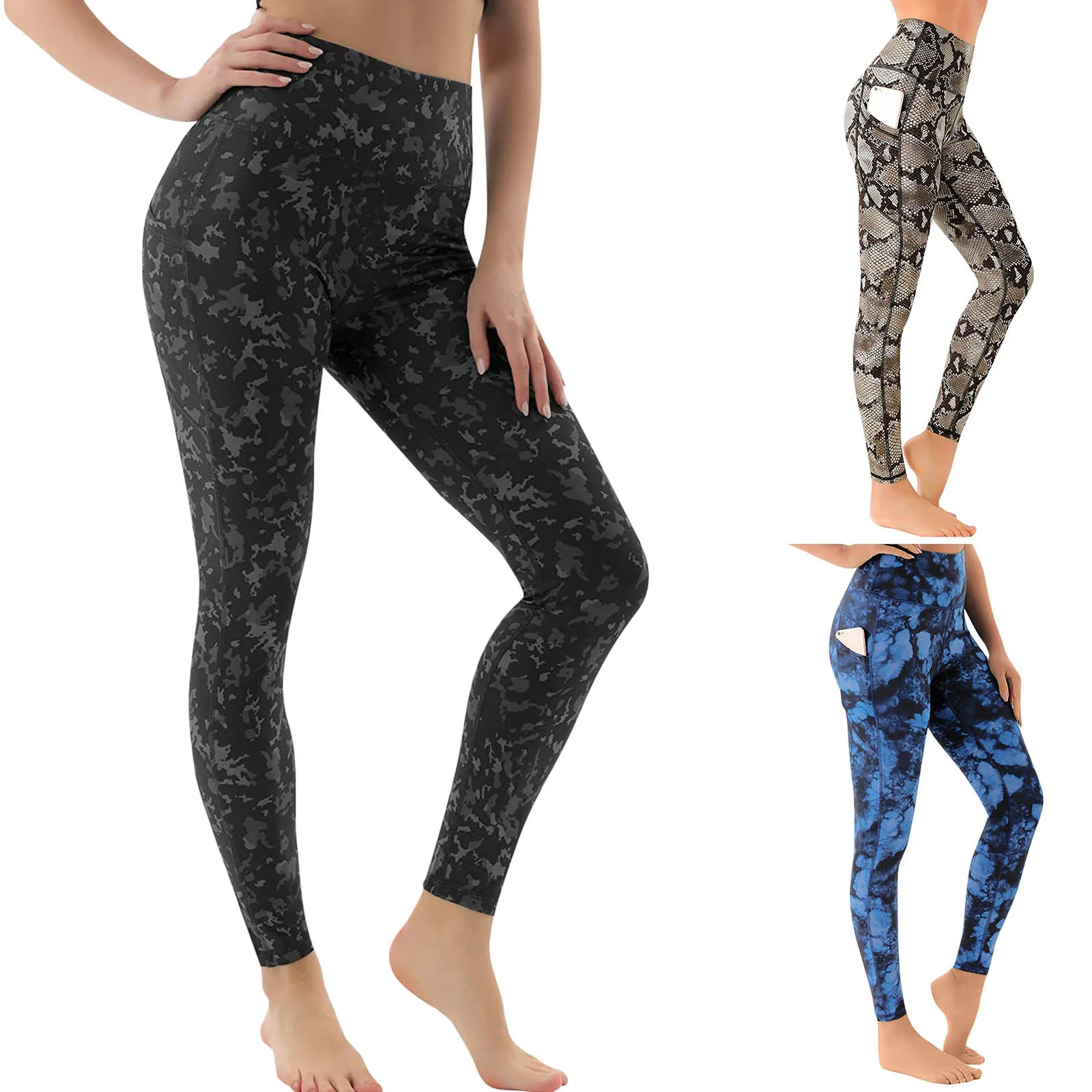 

Women Yoga Pants Seamless Peach Hip Fitness Pants High Waist Tight Breathable Sweatpants With Pocket Leggings Gym Clothing