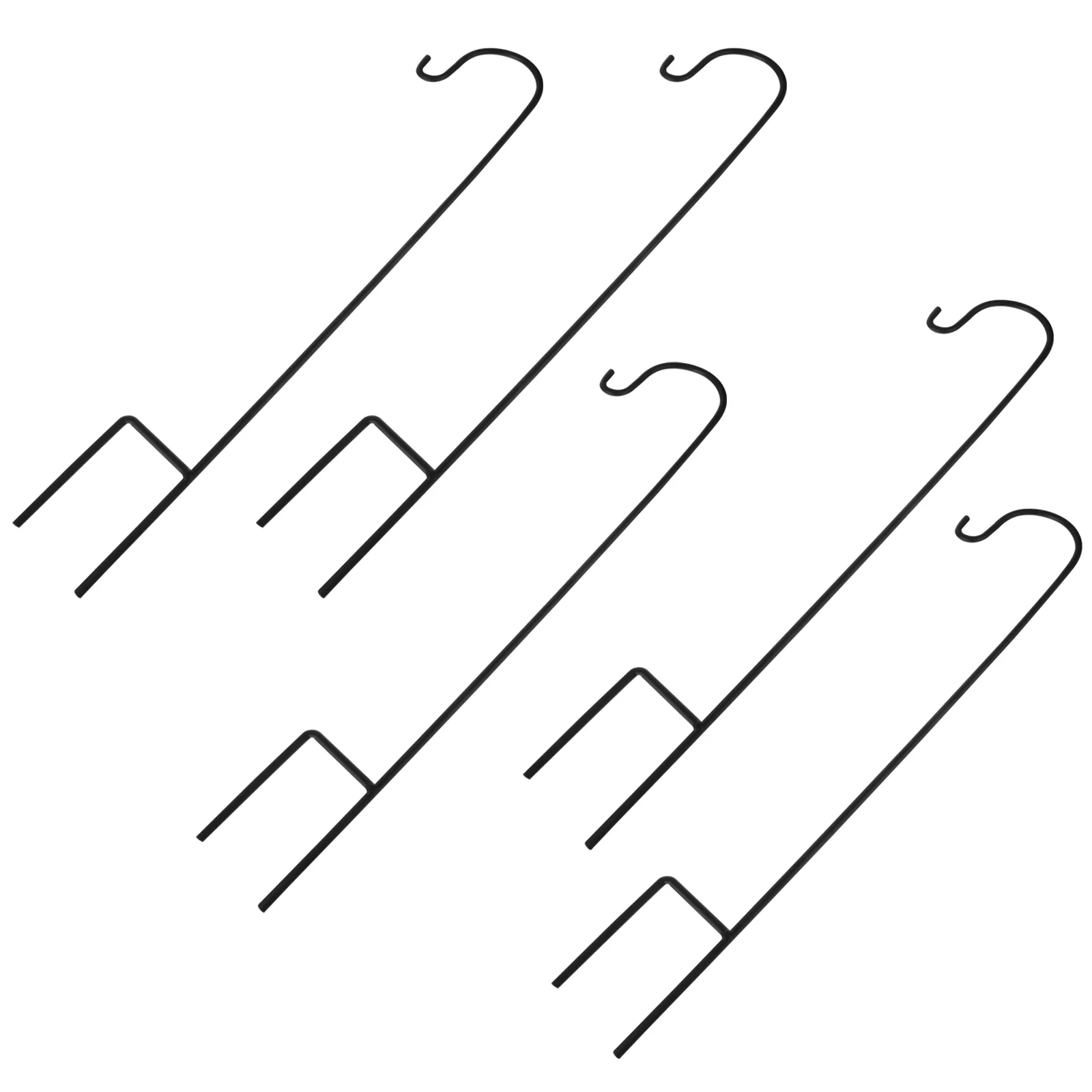 

5 Pcs Hook Hangers Outdoor Stand Heavy Duty Shepherds Small Lantern Hooks Iron Coat