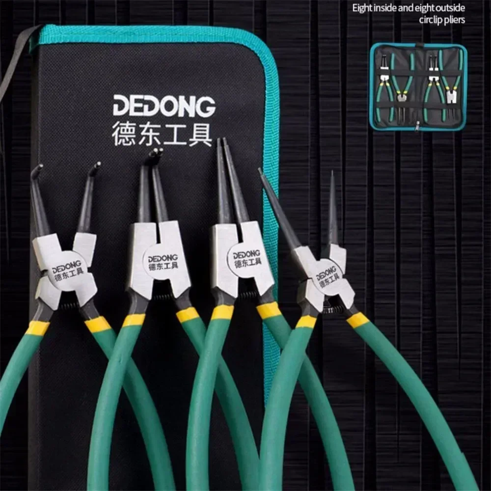 Набор внешней сумки 7-дюймовый съемник носа изогнутый 4 шт. с плоскогубцами для