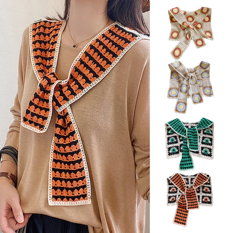 

Шарф, шаль, накидка для женщин, легкий плечевой шарф, вязаный крючком шарф, однотонные вязаные ажурные шали и накидка s