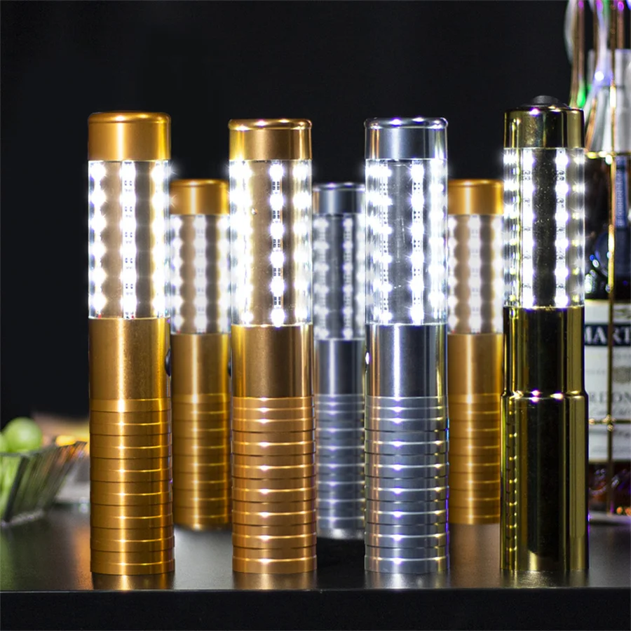 

LED Strobe Baton Fireworks Sparkler Flash Stick Light Rechargeable Wine Champagne Bottle Crown Stopper For Wedding Party KTV Bar