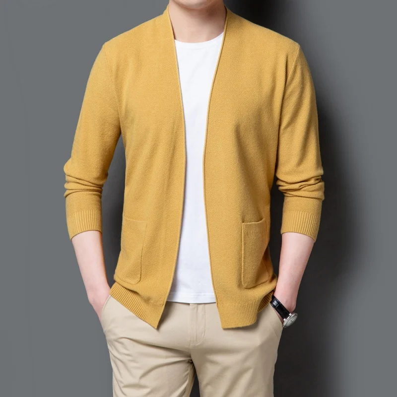 

Кардиган и весенний Высококачественный свитер брендовый вязаный осенний Новый Кардиган корейский вязаный пиджак модный тренд
