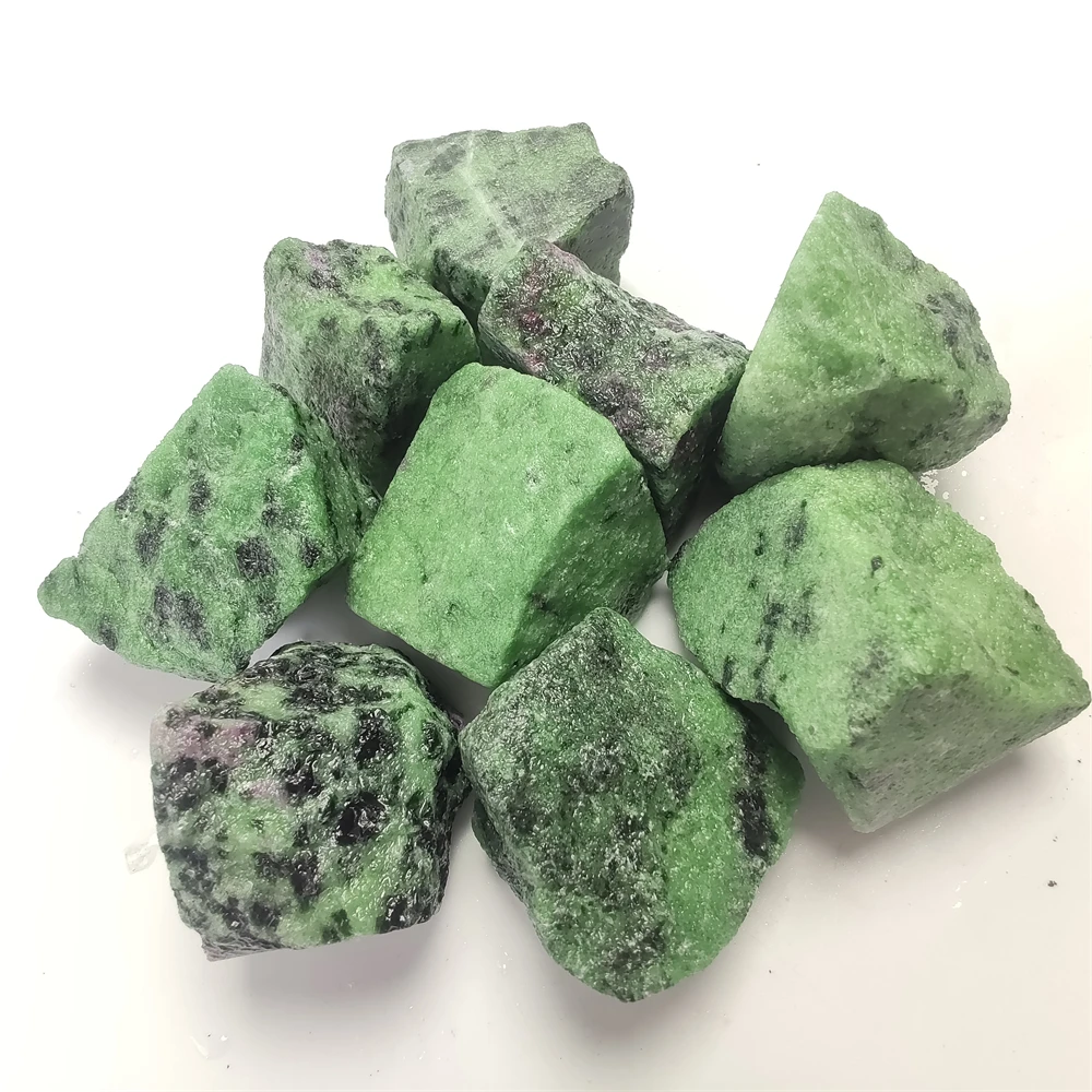 

70g 3-5cm Natural Epidote Zoisite Tourmaline Raw Stone For Jewelry Making DIY Bracelet Healing Collection Fish Tank Stone