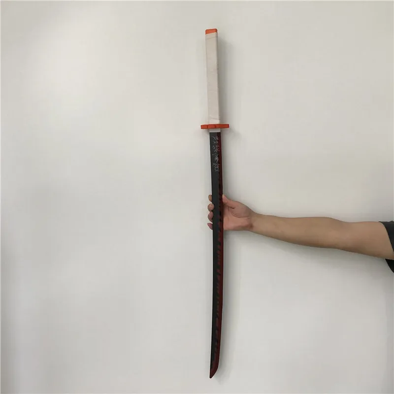 

1:1 Косплей киметасу no Yaiba меч 104 см оружие убийца демонов Rengoku Kyoujurou меч аниме ниндзя нож ПУ игрушка