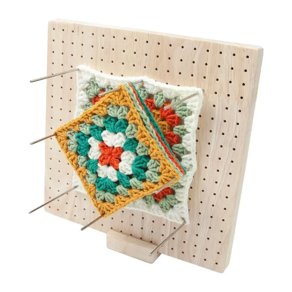 

Wooden Blocking Board For Granny Square Lovers Crochet Blocking Board For Knitting Crochet Full Kit With Stainless Steel Ro J5e9