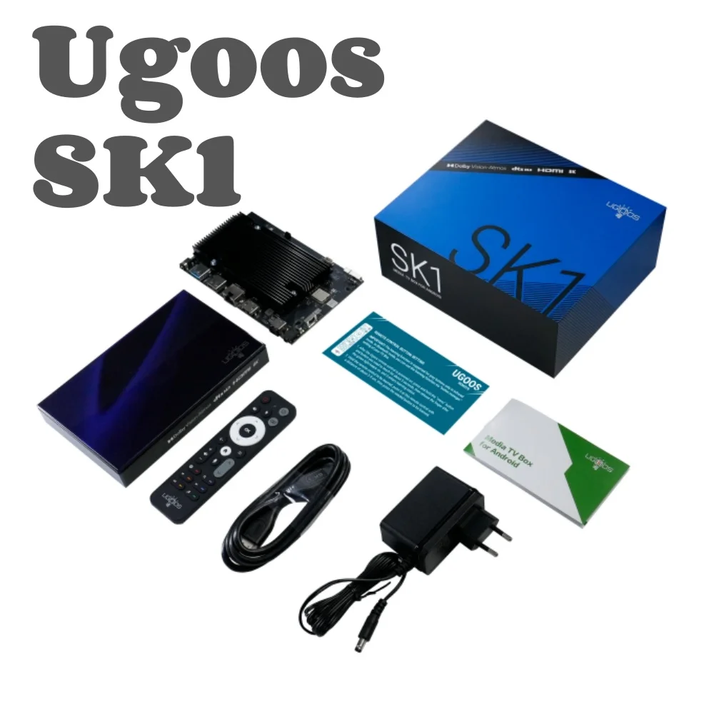 ТВ-приставка UGOOS Sk1 Android 11 4 ядра + 128 ГБ BT Wi-Fi