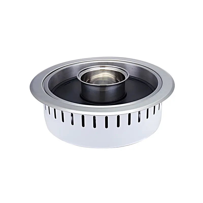 

Japan Korea circular stainless steel 2500W commercial restaurant electric grill