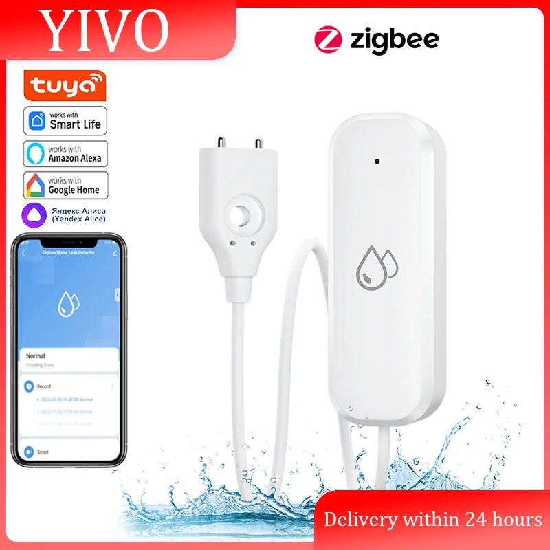 

Датчик протечки воды Zigbee для умного дома