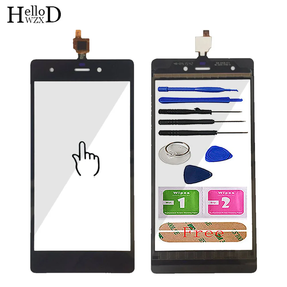 

Touch Screen Glass For Wiko Pulp 4G 5.0 Touch Screen Glass Digitizer Panel Touchscreen Front Glass Lens Sensor Tools Adhesive