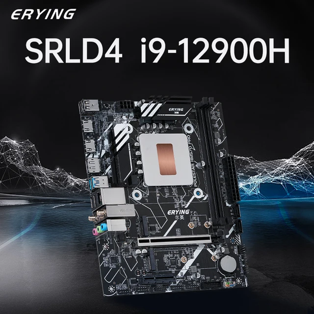 ERYING Gaming PC Desktops Motherboard with Onboard CPU Core Kit i9 12900H SRLD4 i9-12900H 14C20T 24MB DDR4 Computers Mainboard 2